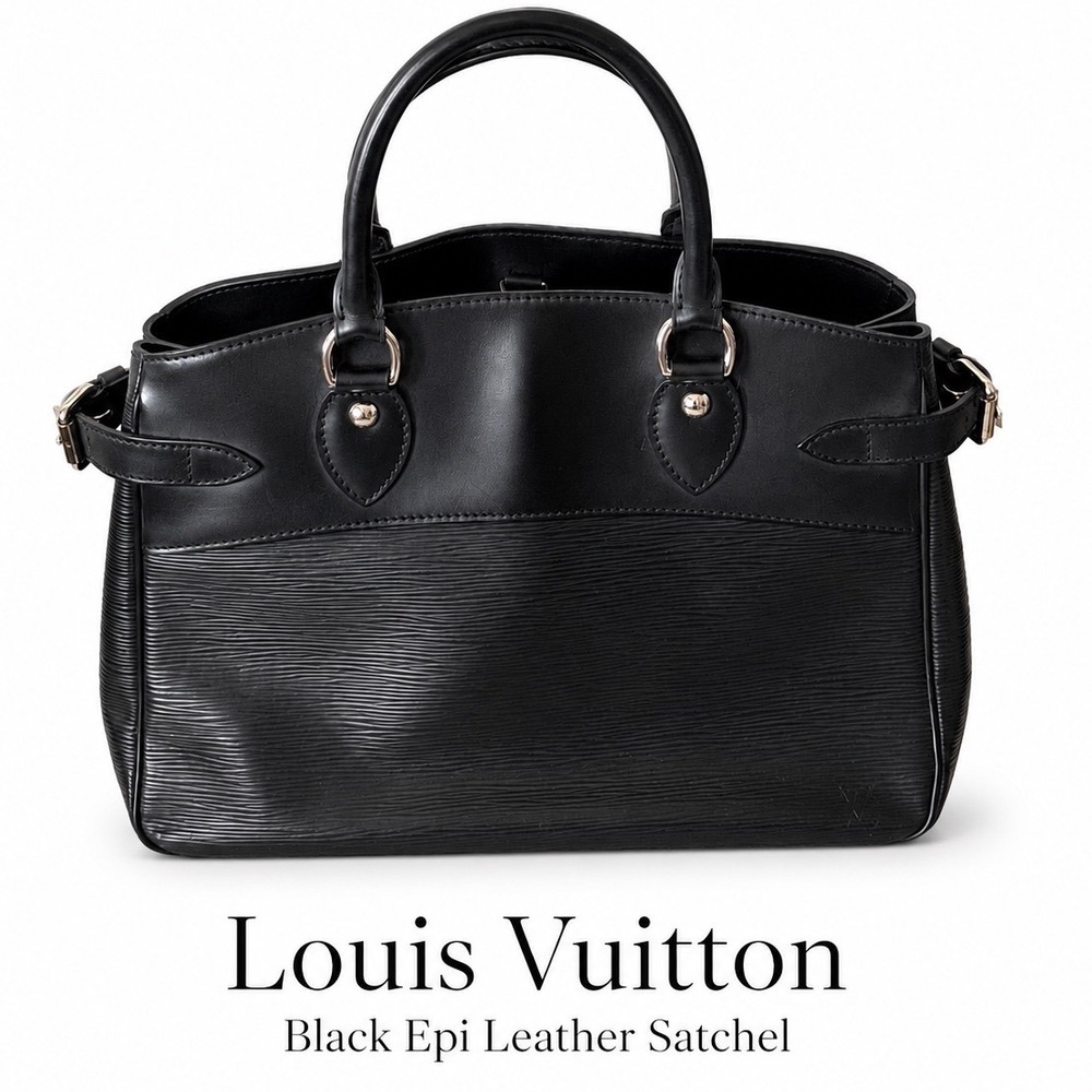 Louis Vuitton Black Epi Leather Satchel Handbag - Picture 1 of 14